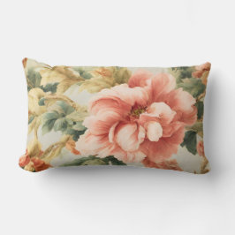 Almofada Lombar Incríveis Flores, Folhas. Pintura