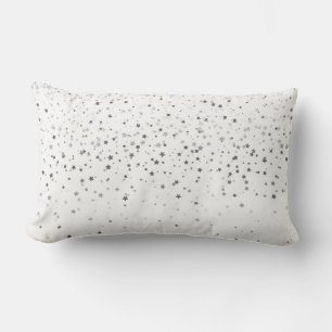 Almofada Lombar Indoor Petite Silver Stars-Branca