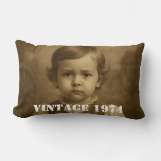Almofada Lombar Infância Personalizada dupla face Foto Ano Vintage