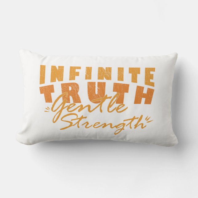 Almofada Lombar Infinite Truth, Gentle Strength Throw Pillows (Frente)