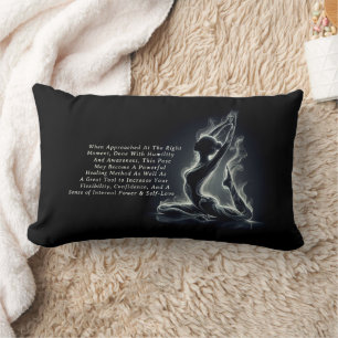 Almofada Lombar Instrutor Yoga Reiki Pose Rei Pigeon com uma perna