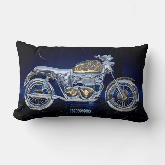 Almofada Lombar Interruptor inversor Sparkling dourado azul do (Frente)