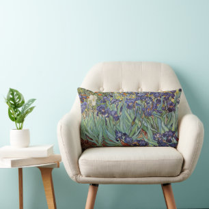 Almofada Lombar Íris de Van Gogh Pintura Impressionista