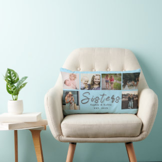 Almofada Lombar Irmãs Para Sempre – Travesseiro Personalizado de 6
