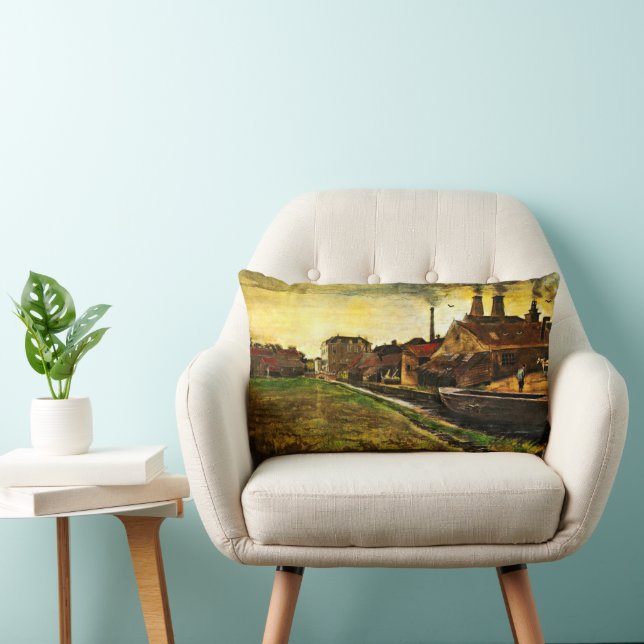 Almofada Lombar Iron Mill em Haia, por Vincent van Gogh (Cadeira)