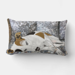 Almofada Lombar Jack de sono Russell contra samambaias abstratas