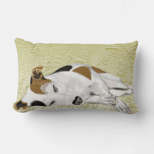 Almofada Lombar Jack de sono Russell contra samambaias abstratas