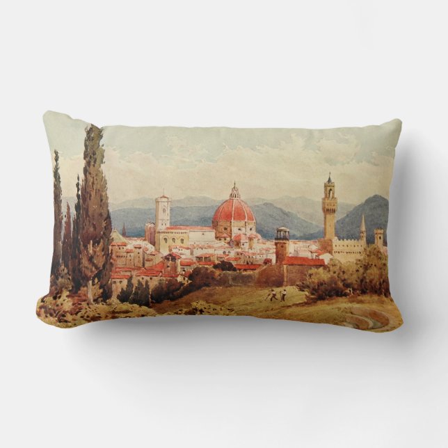 Almofada Lombar Jardins antigos de Italia Florença Boboli do (Frente)
