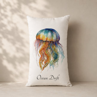 Almofada Lombar Jellyfish Tide Beach Room Accent