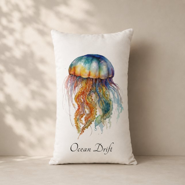 Almofada Lombar Jellyfish Tide Beach Room Accent (Criador carregado)