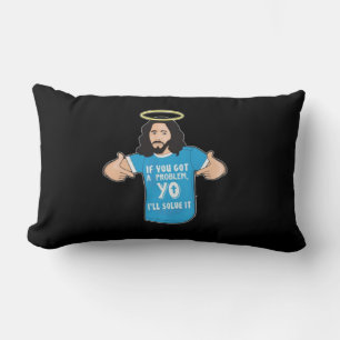 Almofada Lombar Jesus Camisa Cristã Engraçado Meme Eu Resolverei