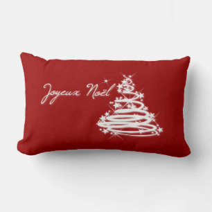Almofada Lombar Joyeux Noël com Árvore de Natal