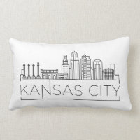 Kansas City, Arkansas Skyline Lumbar Travesseiro