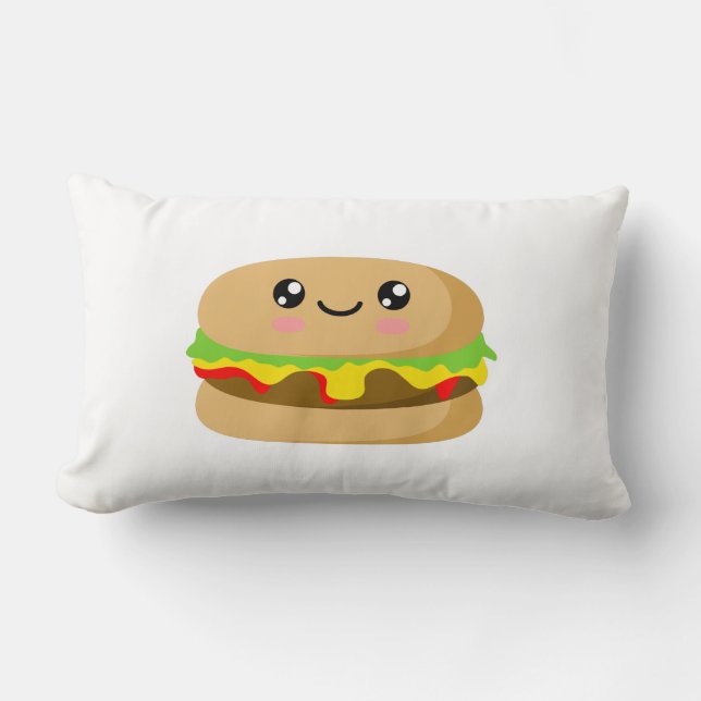 Almofada Lombar Kawaii Burger (Frente)