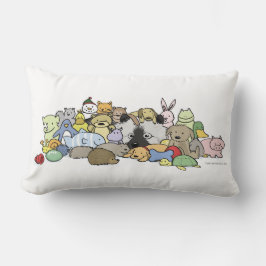 Almofada Lombar Keeshond com brinquedos