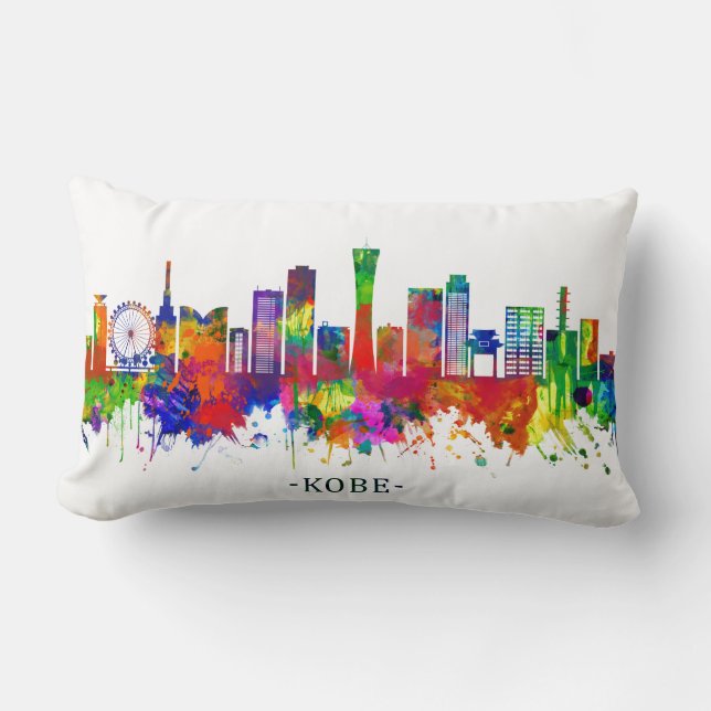 Almofada Lombar Kobe Japan Skyline (Frente)