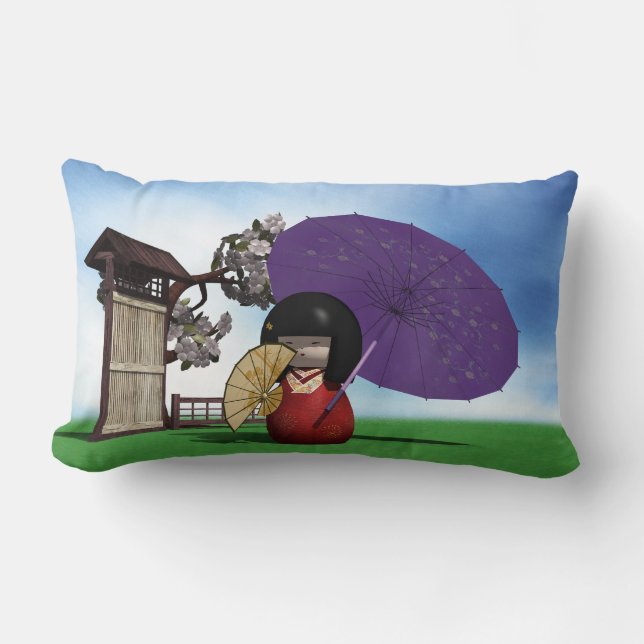 Almofada Lombar Kokeshi Doll (Frente)