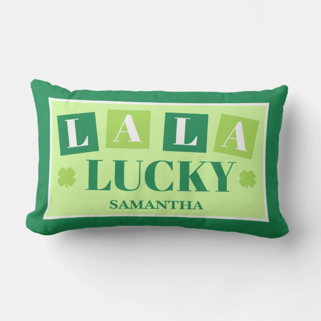 Almofada Lombar La La Lucky St. Patrick’s Day (Frente)
