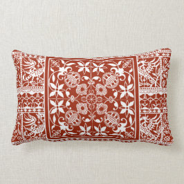 Almofada Lombar Laço antigo Home tradicional vermelho e branco