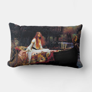 Almofada Lombar Lady Of Shallot no Boat J.W. Waterhouse Fine Art