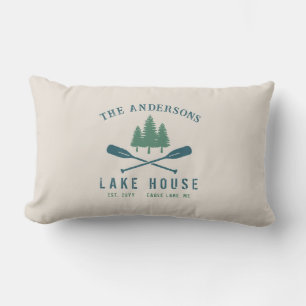 Almofada Lombar Lago Familiar Casa Barco Russo Moderno Oar Pine Tr