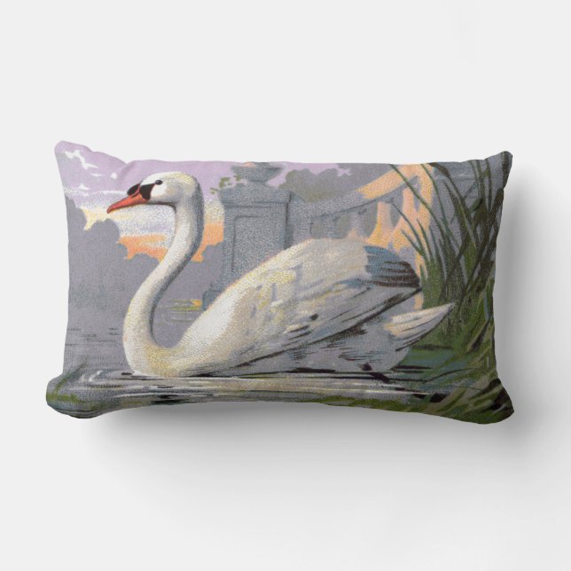 Almofada Lombar Lago Lugano Swan (Frente)