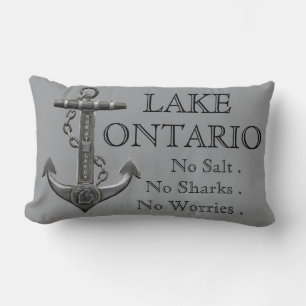 Almofada Lombar Lago Ontario, âncora náutica em aflição