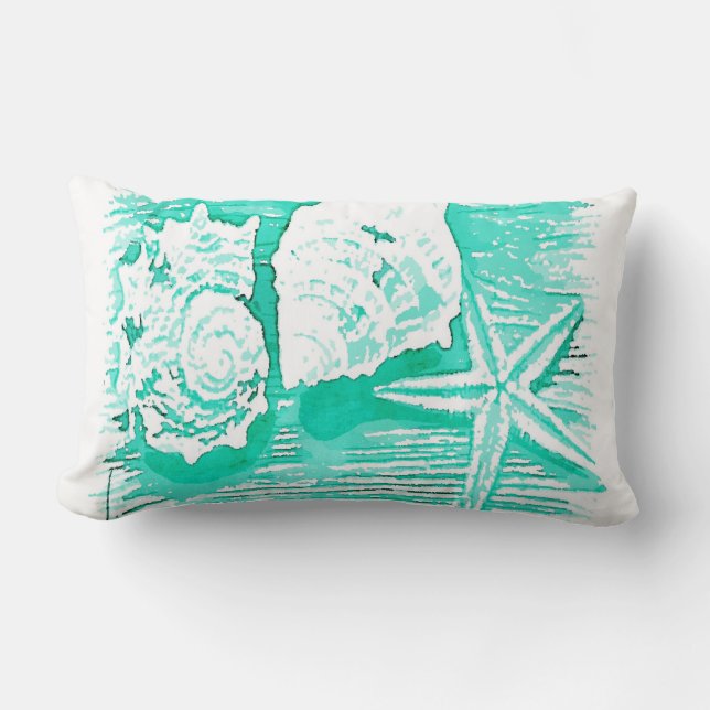 Almofada Lombar lagosta de lagoa de lagoa de lágrimas (Frente)