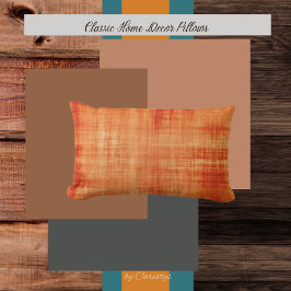 Almofada Lombar Laranja de Aquarela