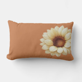 Almofada Lombar Large Sunflower Terra Cotta Throw Pillow