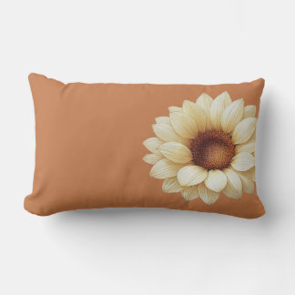 Almofada Lombar Large Sunflower Terra Cotta Throw Pillow