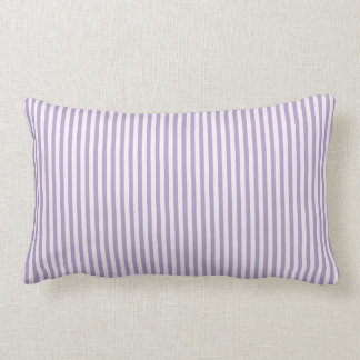 Almofada Lombar Lavanda e travesseiro decorativo branco da listra