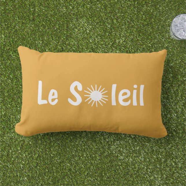 Almofada Lombar Le Soleil Sunshine francês Cores personalizadas  (Grama)