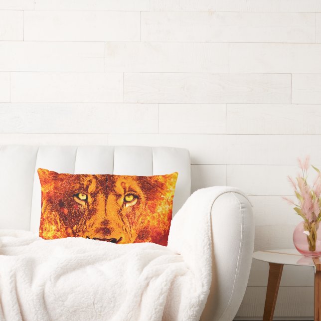 Almofada Lombar Leão flamejante de Judah (Sofá)