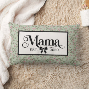 Almofada Lombar Lembrancinha Personalizada Avó Floral Verde Grandm