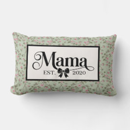 Almofada Lombar Lembrancinha Personalizada Avó Floral Verde Grandm