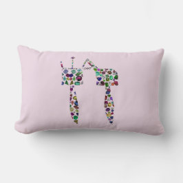 Almofada Lombar Letra hebraica 'CHET'