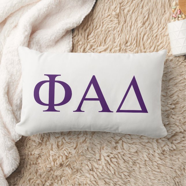 Almofada Lombar Letras Gregas Phi Alpha Delta (Cobertor)