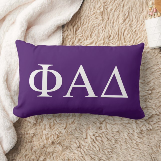 Almofada Lombar Letras Gregas Phi Alpha Delta (Cobertor)
