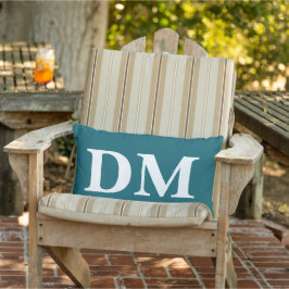 Almofada Lombar Letras personalizadas coloridas verão branco azul 