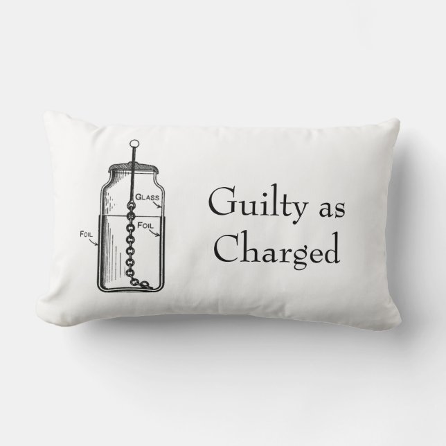 Almofada Lombar Leyden Jar Guilty foi acusado (Frente)