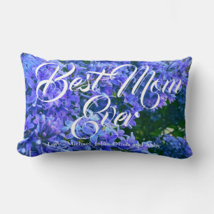 Almofada Lombar Lilases roxos elegantes personalizam a melhor mãe