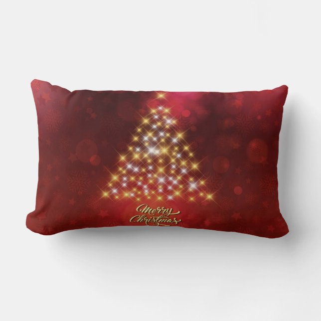 Almofada Lombar Linda árvore de Natal (Frente)