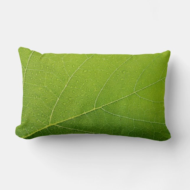 Almofada Lombar Linda Folha Verde (Frente)