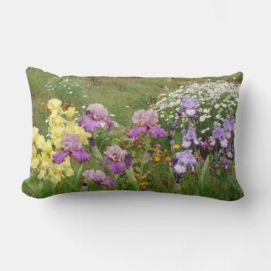 Almofada Lombar Linda Foto floral da Flor Roxo Iris
