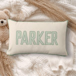 Almofada Lombar Lindo Nome de Criança Personalizado com Corte Fals<br><div class="desc">Adicione um toque acolhedor e vintage com este travesseiro de nome de criança personalizado com estética de avó antiga! Com um design nostálgico e corte falso,  é o acessório personalizado perfeito para um espaço aconchegante e retrô!</div>