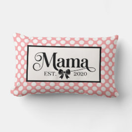 Almofada Lombar Lindo Presente Personalizado Rosa com Bolinhas par