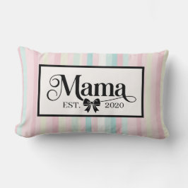 Almofada Lombar Lindo Rosa Pastel Presente Personalizado Mamãe