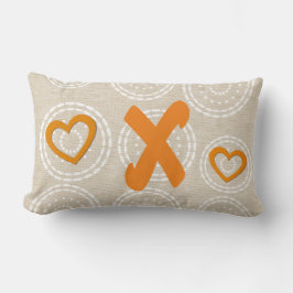 Almofada Lombar Linen Bonito Monograma