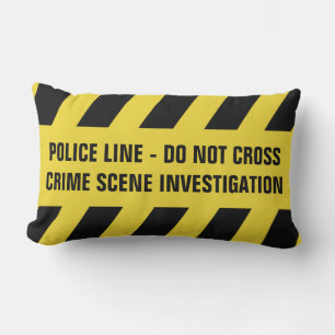 Almofada Lombar Linha de polícia travesseiro decorativo feito sob